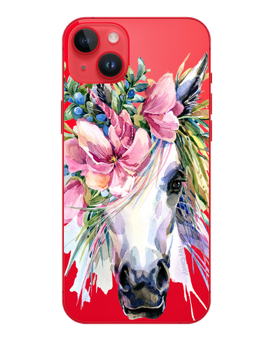 Hey Casey! Floral Unicorn Phone Case for iPhone Samsung Huawei