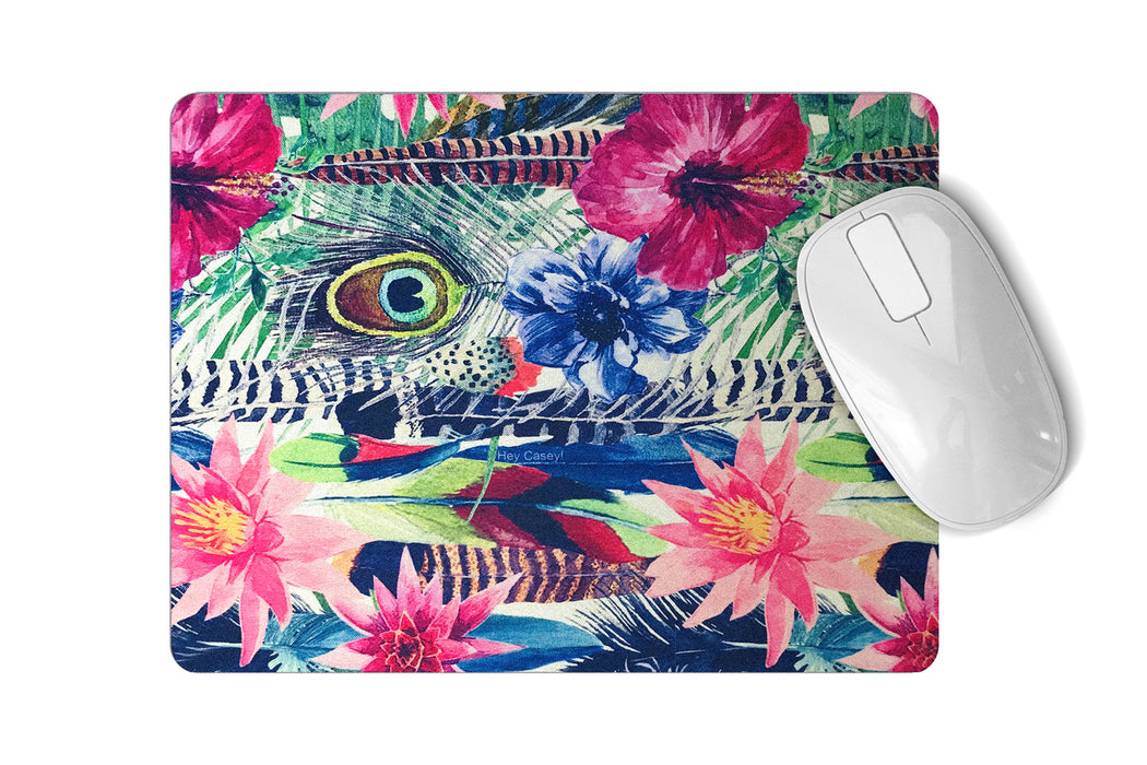Hey Casey! Jungle Feather Mouse Pad