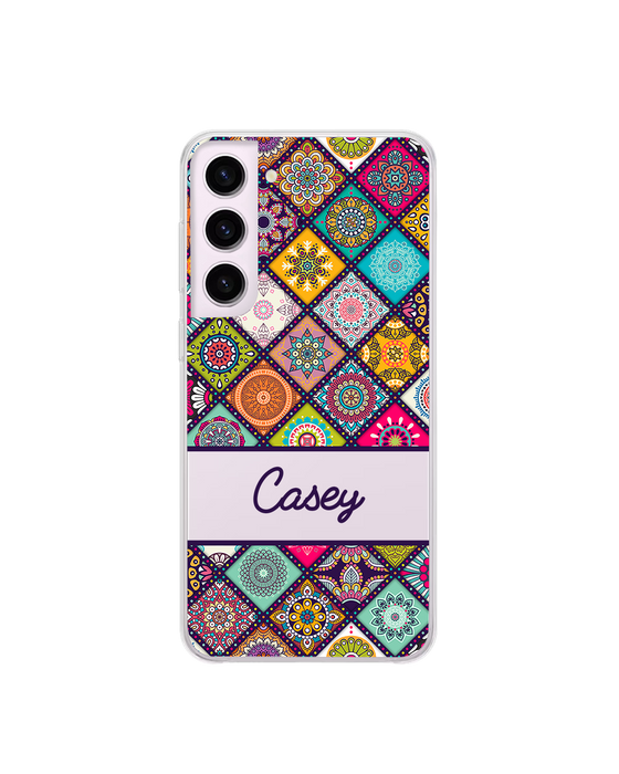 Hey Casey! Mandala Patchwork Phone Case for iPhone Samsung Huawei