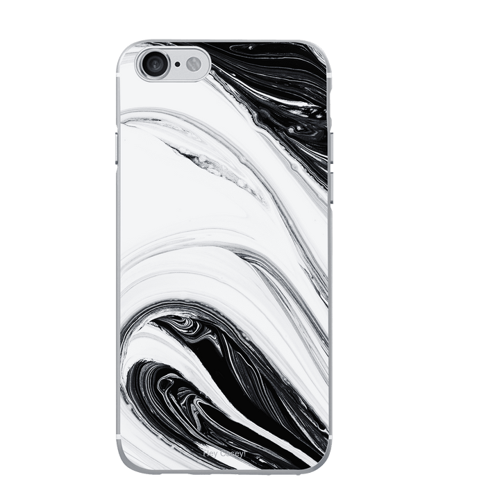Hey Casey! Black Swirl Phone Case for iPhone Samsung Huawei