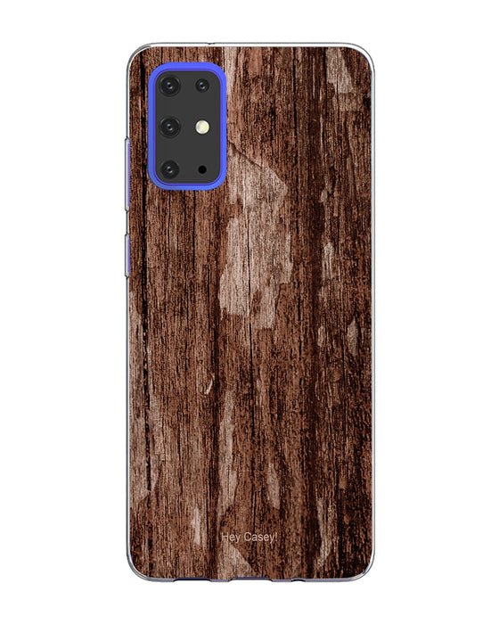 Hey Casey! Dark Brown Mock Wood Phone case covers for iPhone, Samsung, Huawei