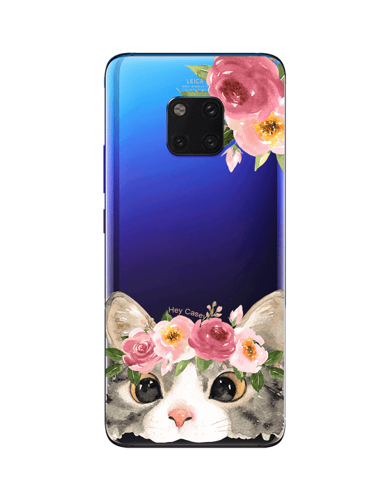 Hey Casey! Floral Kitty Phone Case for iPhone Samsung Huawei